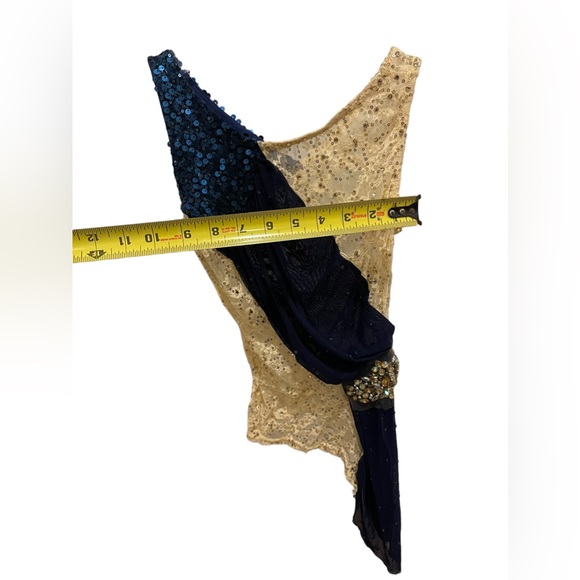 Reverence White & Blue Dance Dress Like New Condition - Picture 2 of 12